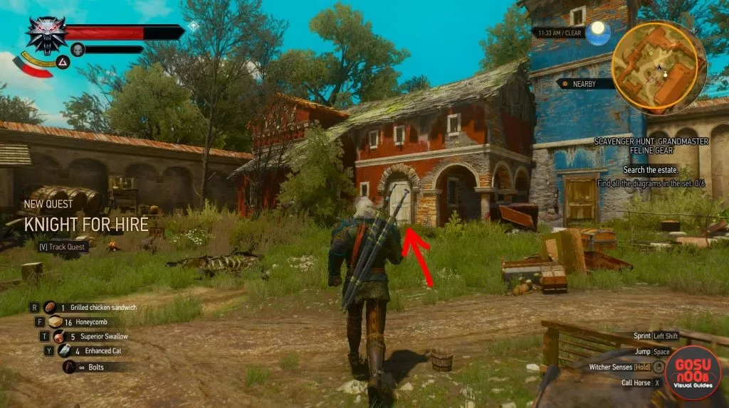 witcher 3 grandmaster cat feline armor location