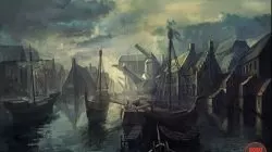 witcher 3 painting ship leaving harbor 1222
