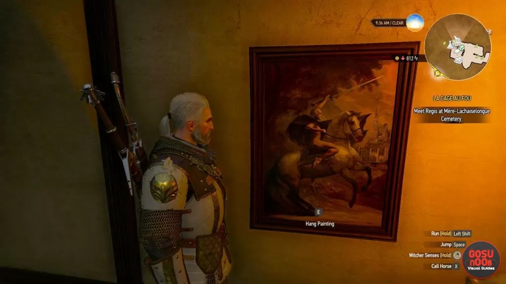 portrait of geralt on horseback no griffin