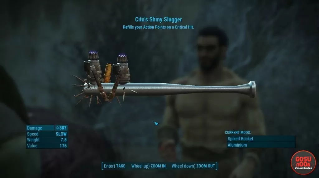 cinto's shiny slugger legendary weapon fo4