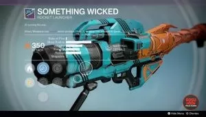 destiny something wicked rocket launcher