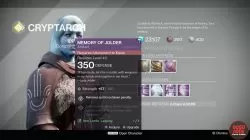 memory of jolder destiny artifact