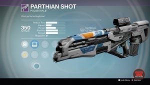 parthian shot pulse rifle destiny rise of iron