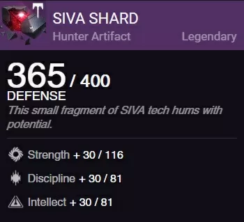 siva shard hunter artifact