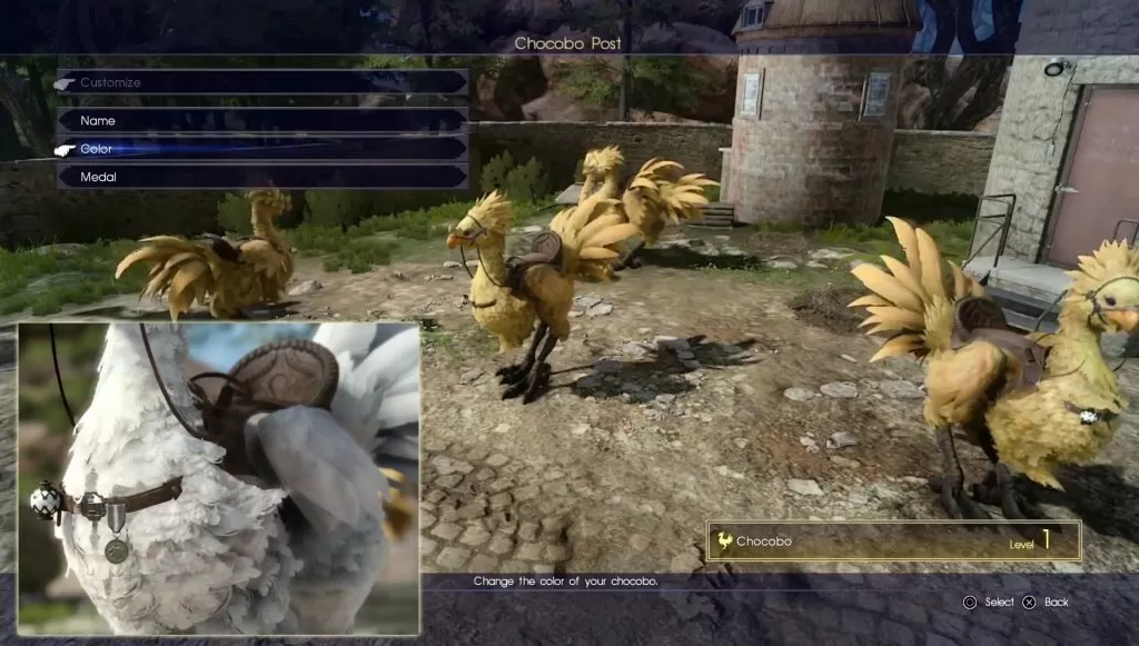 Final Fantasy XV Chocobo Customization