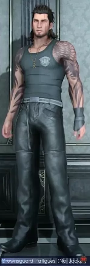 Gladioulus Crownsguard Fatigues No Jacket Outfit FFXV