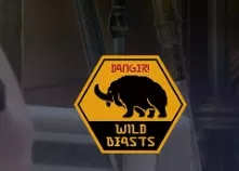 caution wild beast sticker