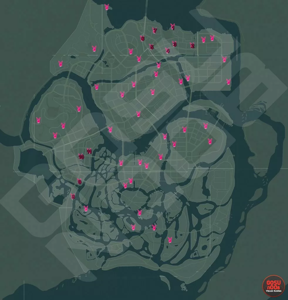 mafia 3 playboy magazine collectible locations map