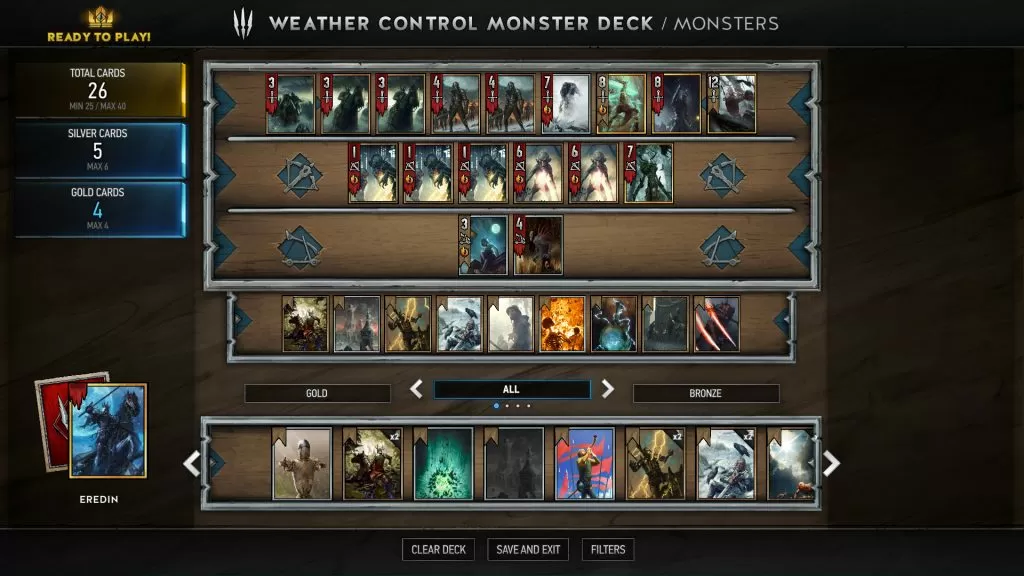 Advanced Monsters Weather Deck Gwent Guide