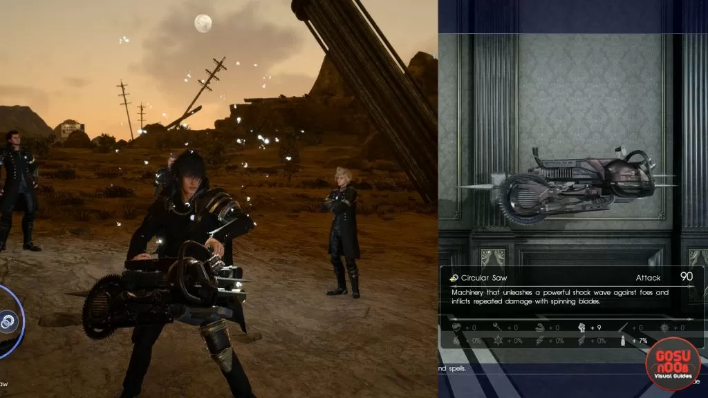 Circular Saw Machinery Weapon FFXV