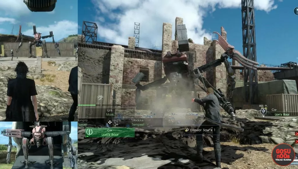 Circular Saw Machinery Weapon Location FFXV