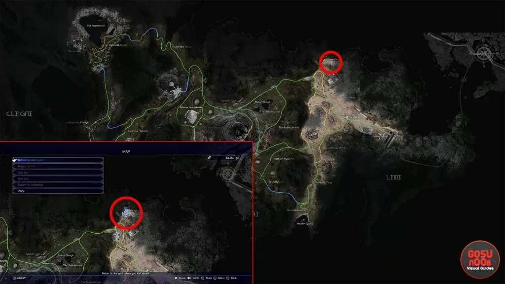 FFXV Coeurl Whiskers Location