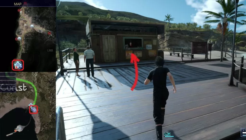 Galdin Quay Shop Location Leide FFXV