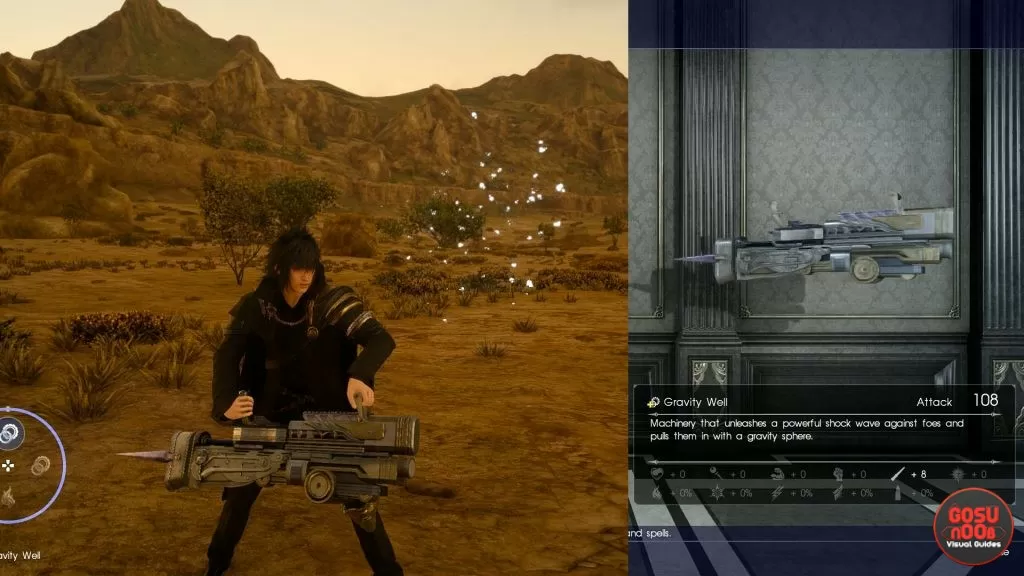 Gravity Well Machinery Weapon FFXV