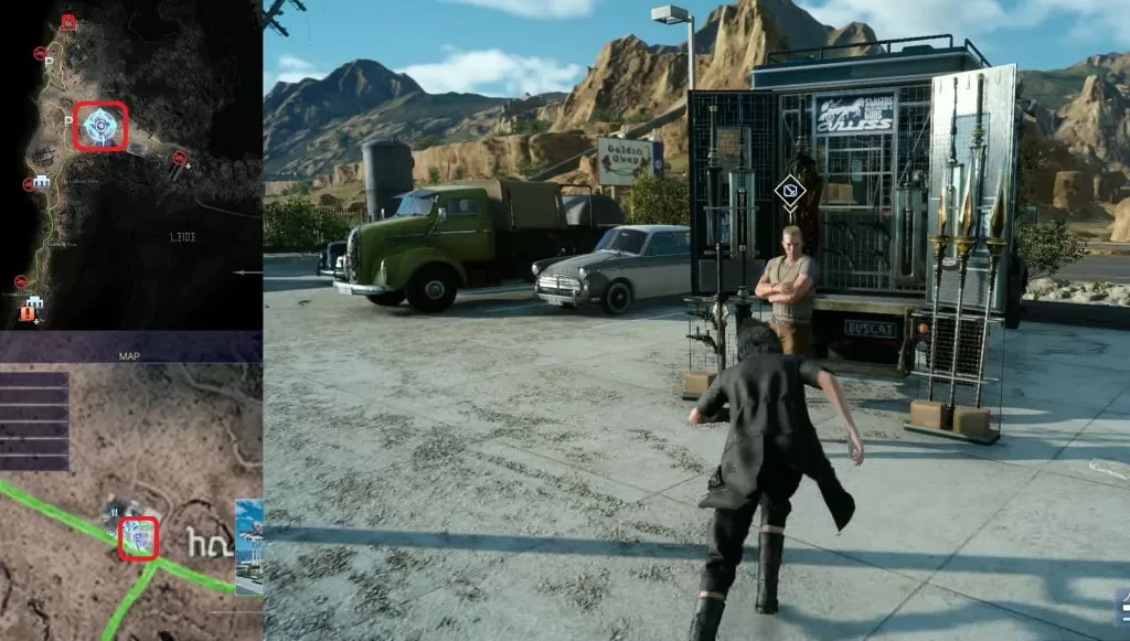 Hammerhead Weapon Shop Location FFXV