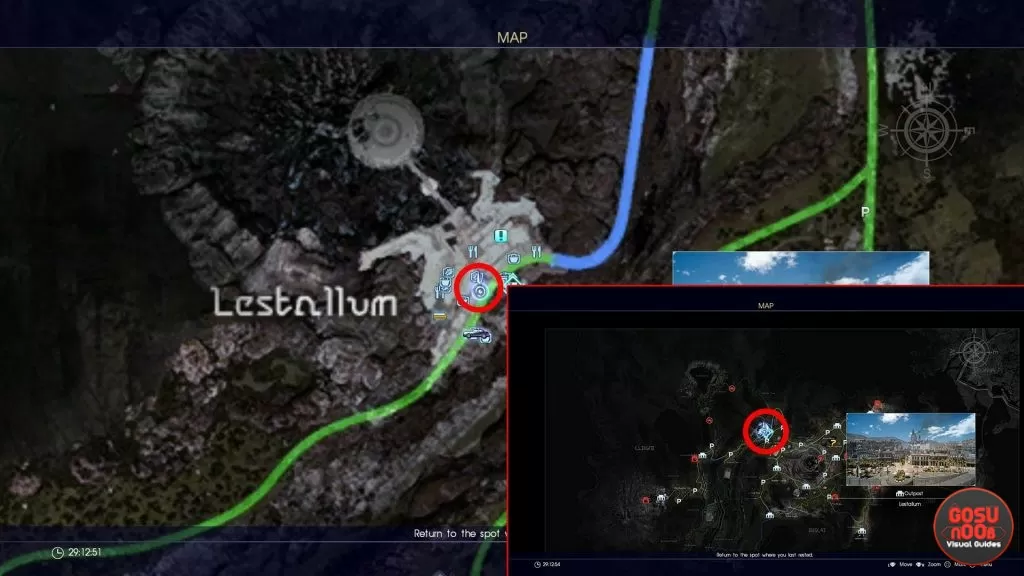 Lestallum Glass Gemstone Location FFXV