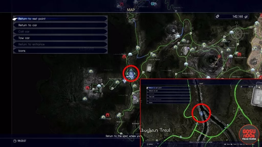 Locations of Frogs of Legend ffxv