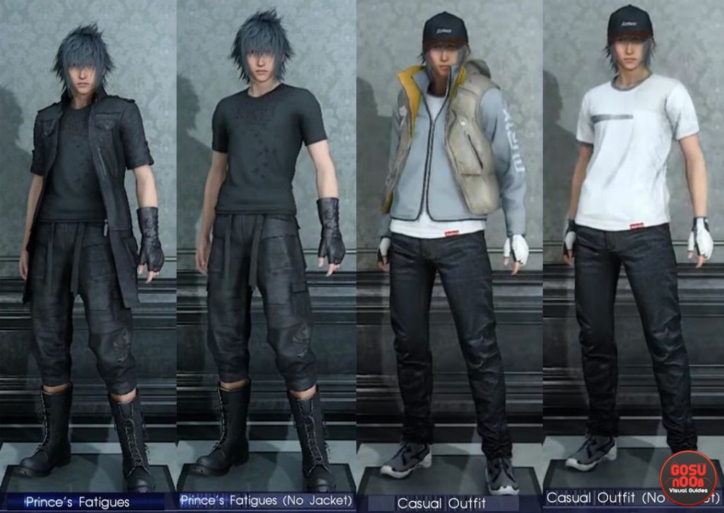 noctis outfits ffxv