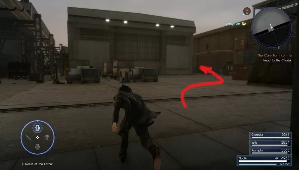 Noiseblaster Machinery Weapon Location FFXV