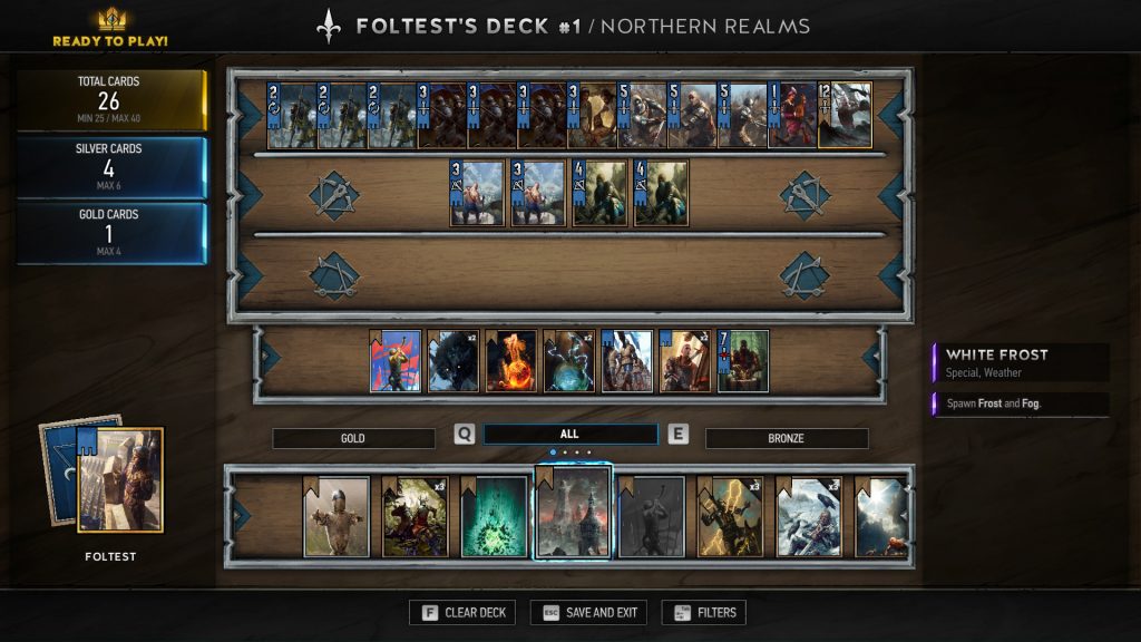 Northern Realms Cheap Buff OTK Deck Gwent Guide