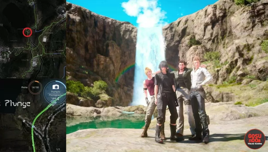 Photo op Waterfall Location FFXV