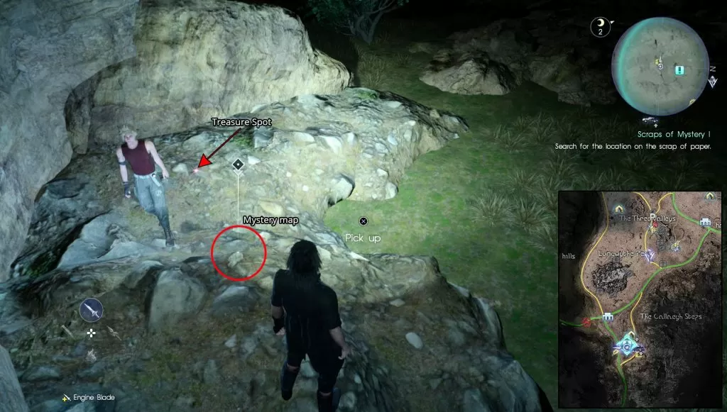 scraps of mystery i map location ffxv