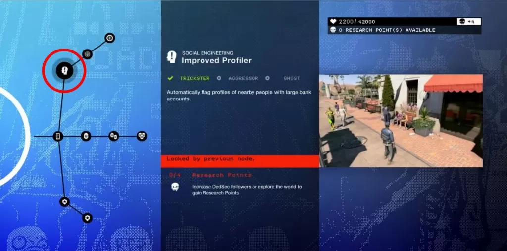 Watch Dogs 2 Improved Profiler Skill