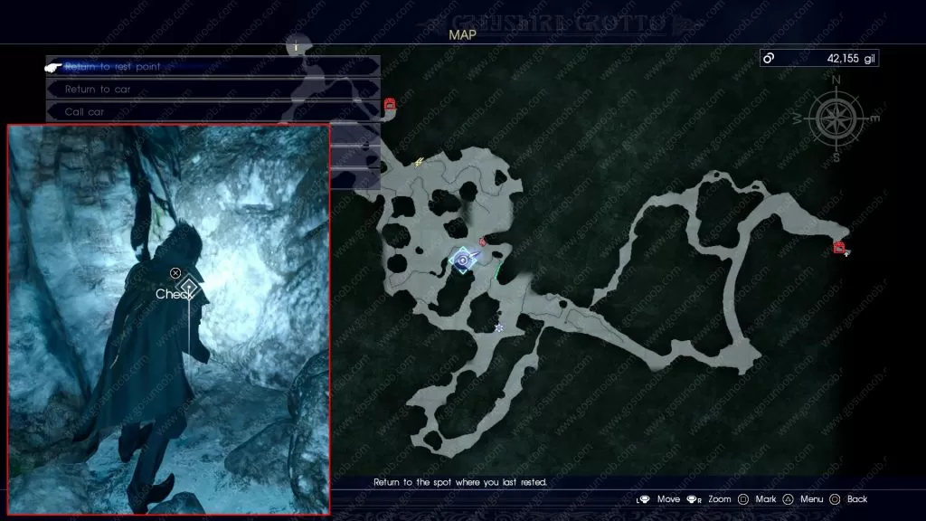 ffxv scraps of mystery xiv location map