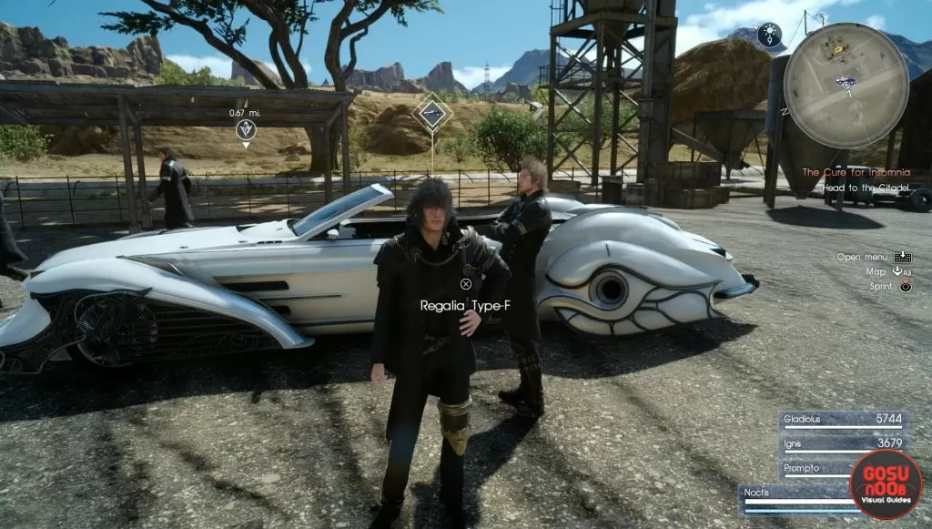 how to get ffxv regalia type-f