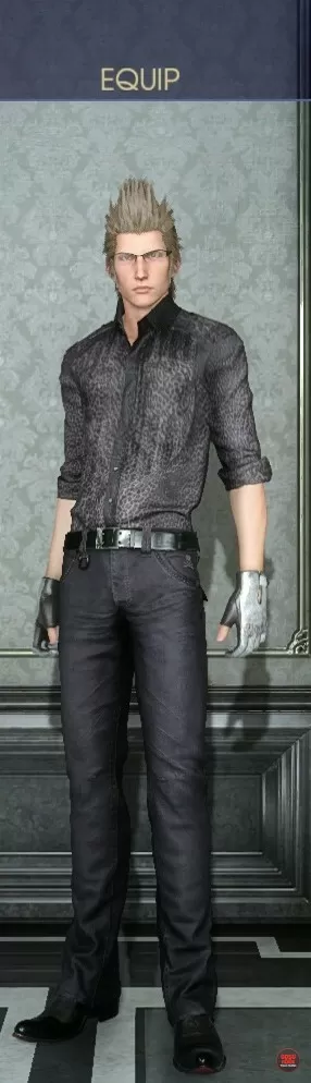 ignis no jacket black shirt