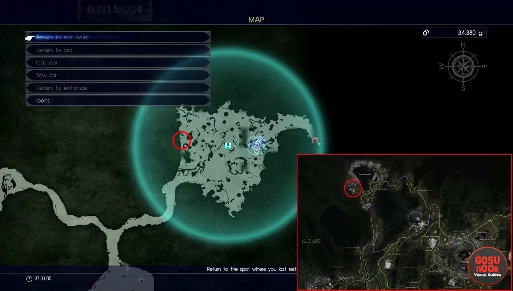 myrlwood oracle coin location final fantasy 15