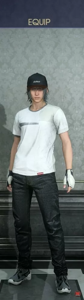 noctis white tshirt attire