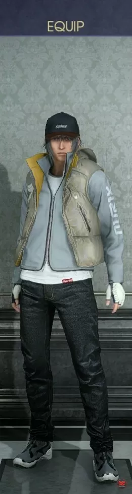 noctis white vest sport jacket