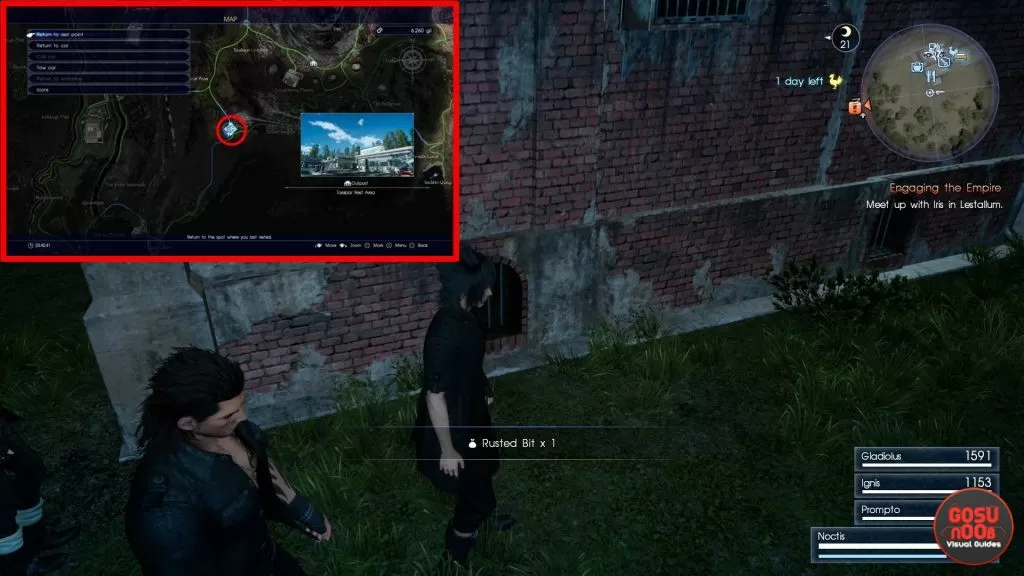 rusted bit locations duscae ffxv