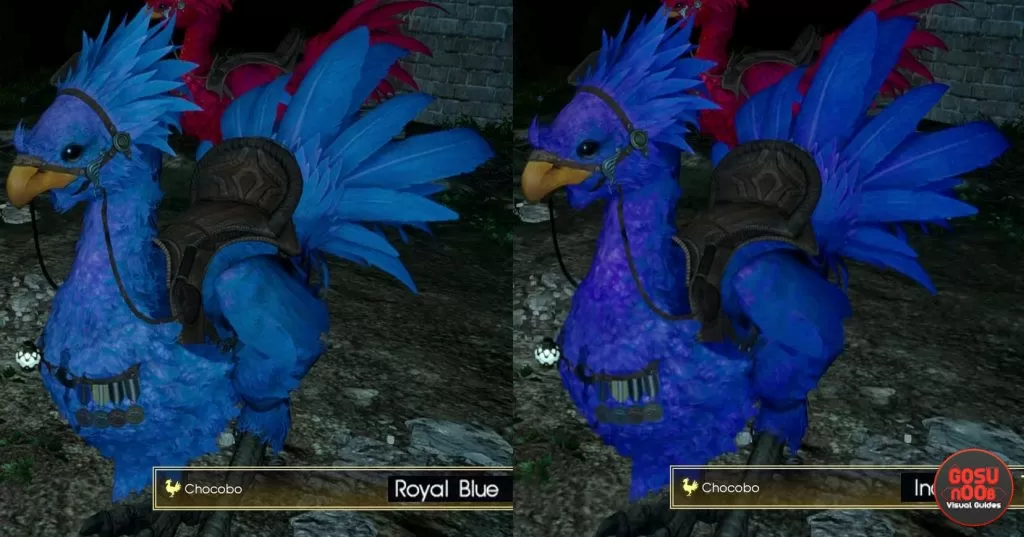 Royal Blue and Indigo Chocobo Color FFXV