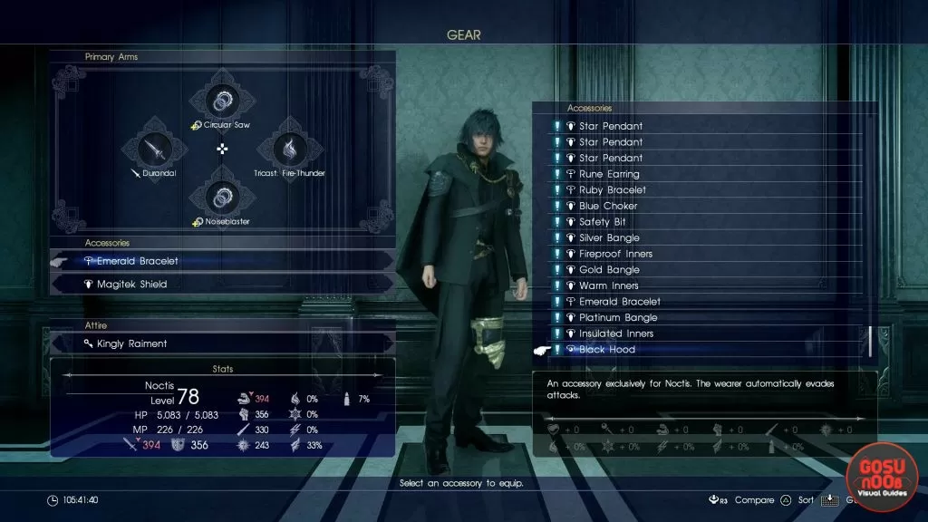 ffxv black hood pitioss locatio