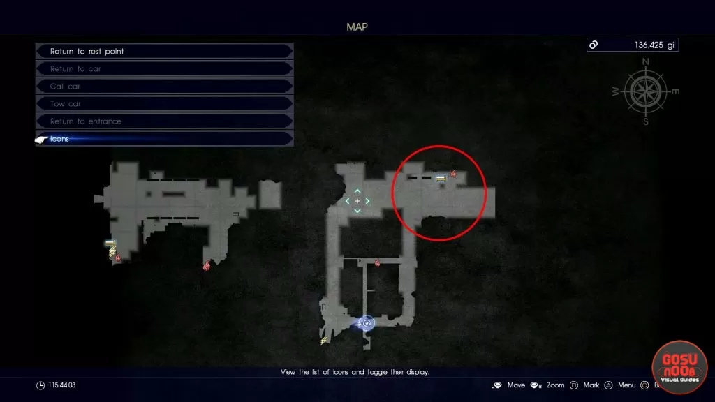 ffxv ulric's kukris location