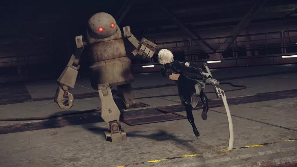 nier automata demo screenshot enemy