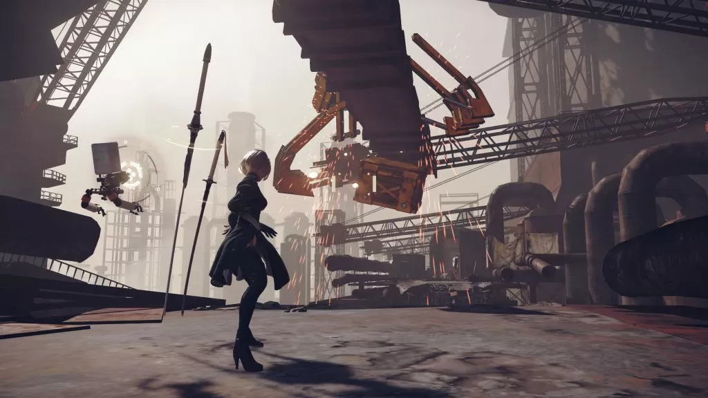 nier automata demo screenshot level