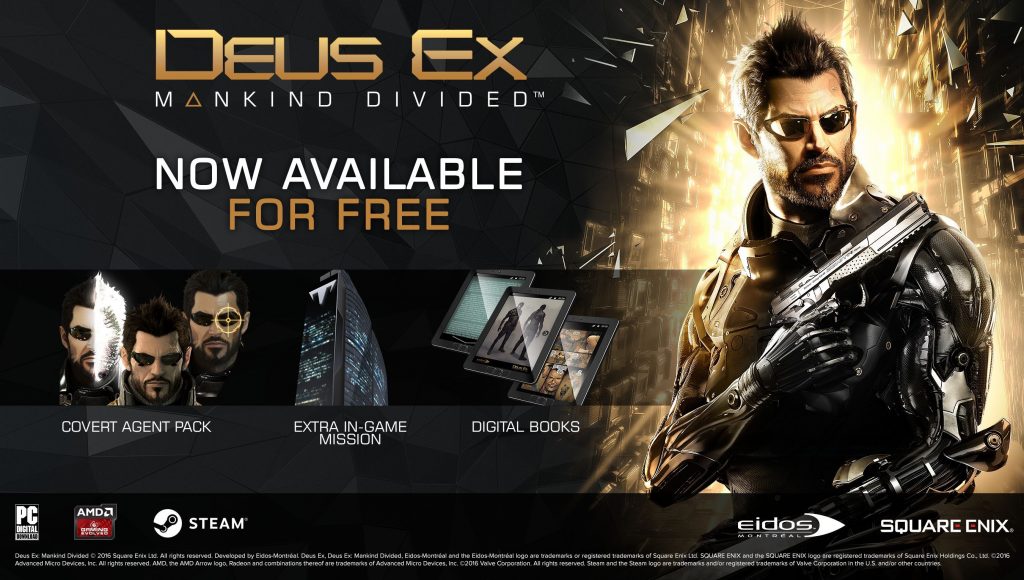 Deus Ex Mankind Divided Free Cover Agent Pack Digital Books Extra Mission