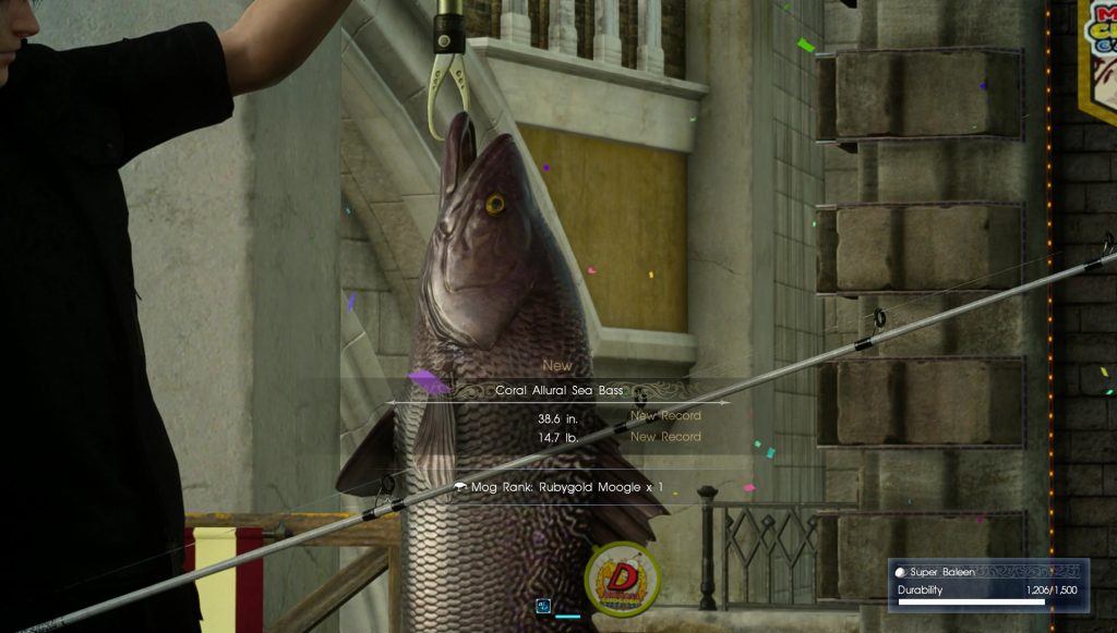 Fishing in Moogle Chocobo Carnival Final Fantasy XV