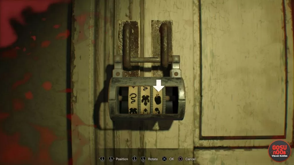 re7 bedroom dlc locked door combination