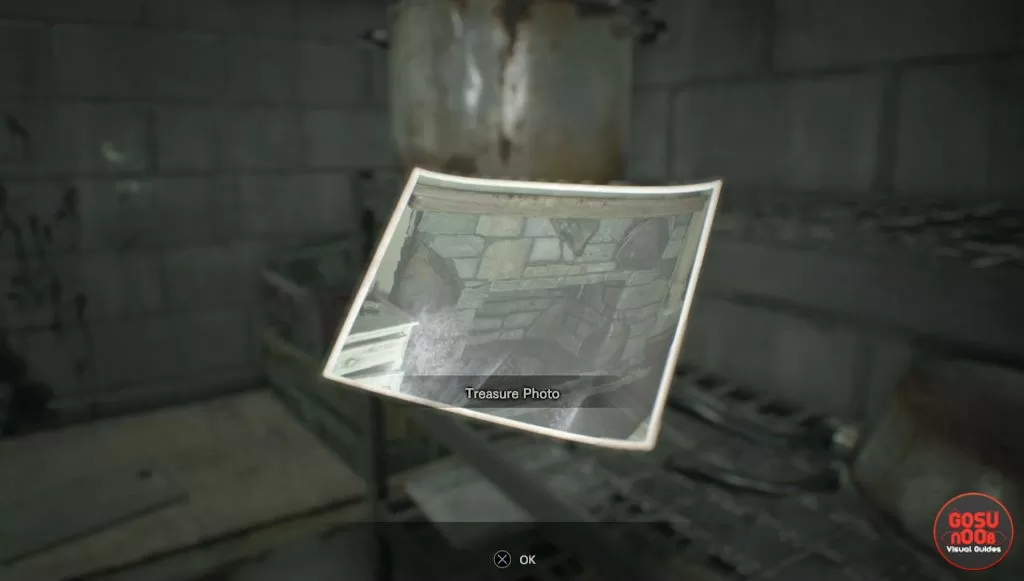 resident evil 7 treasure photo fireplace