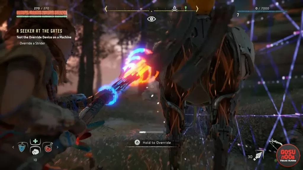 Horizon Zero Dawn Mounts & Overriding Enemies