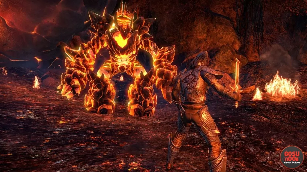 New Screenshots ESO Morrowind Lava Fight Gameplay