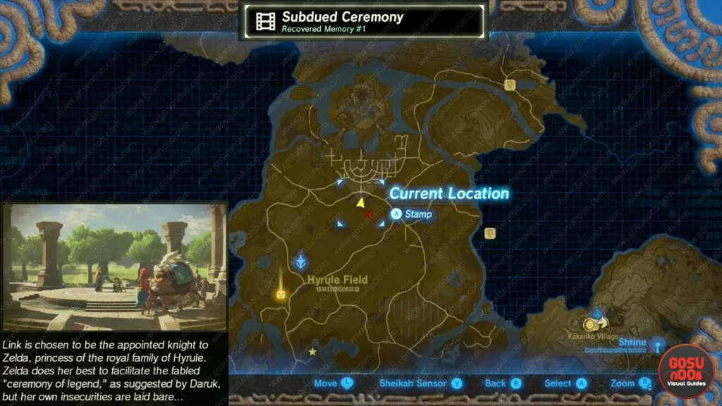 Central Hyrule Shrine Locations Zelda Breath of the Wild