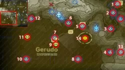 Gerudo Desert All Shrine Locations Zelda Breath of the Wild