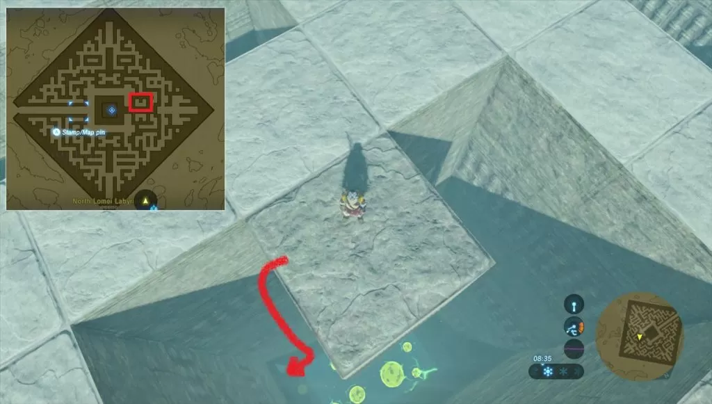 Hebra Secret Shrine Labyrinth Zelda Breath of the Wild