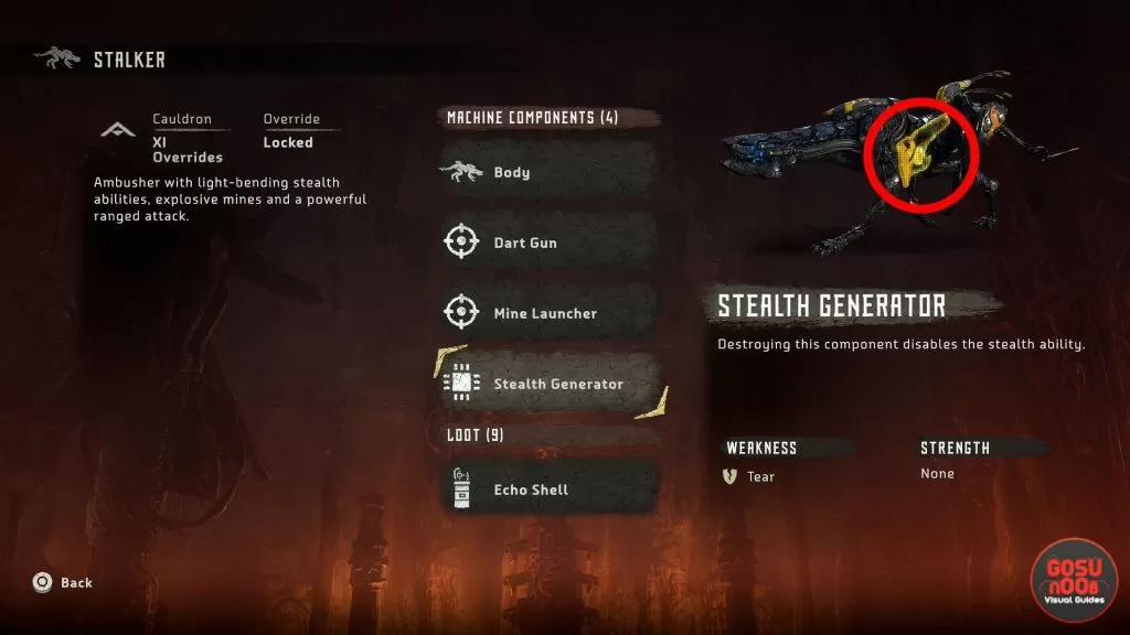 How To Kill Stalker Cauldron XI Horizon Zero Dawn Guide