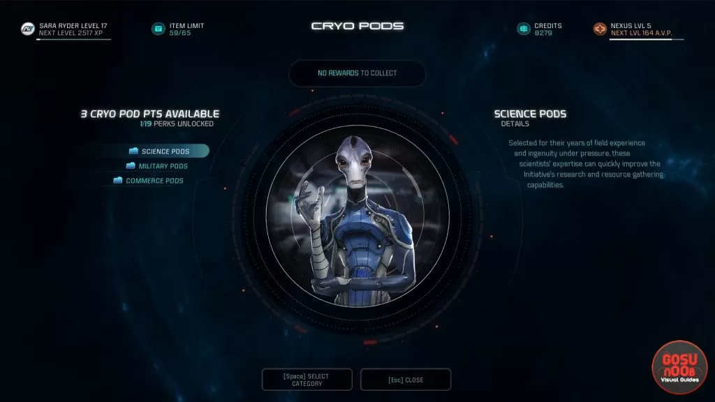 Mass Effect Andromeda How to Unlock & Earn AVP & Cryo Pods